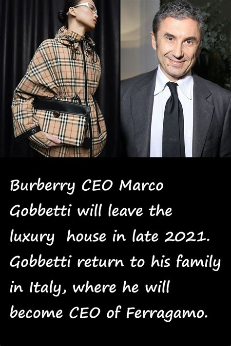 burberry ferragamo|marco gobbetti leaving Burberry.